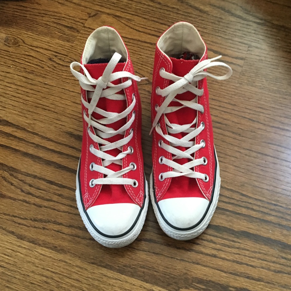 Red High Top Converse